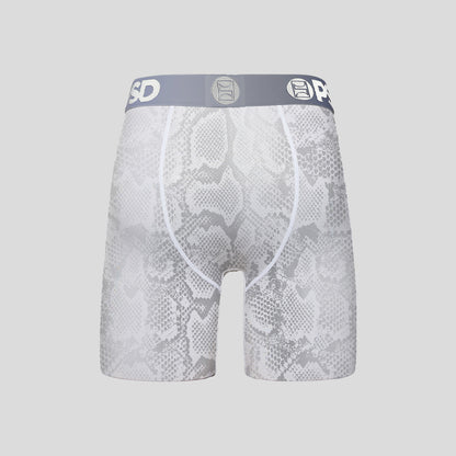 ANIMAL- 平口四角褲-銀色小龍-白色