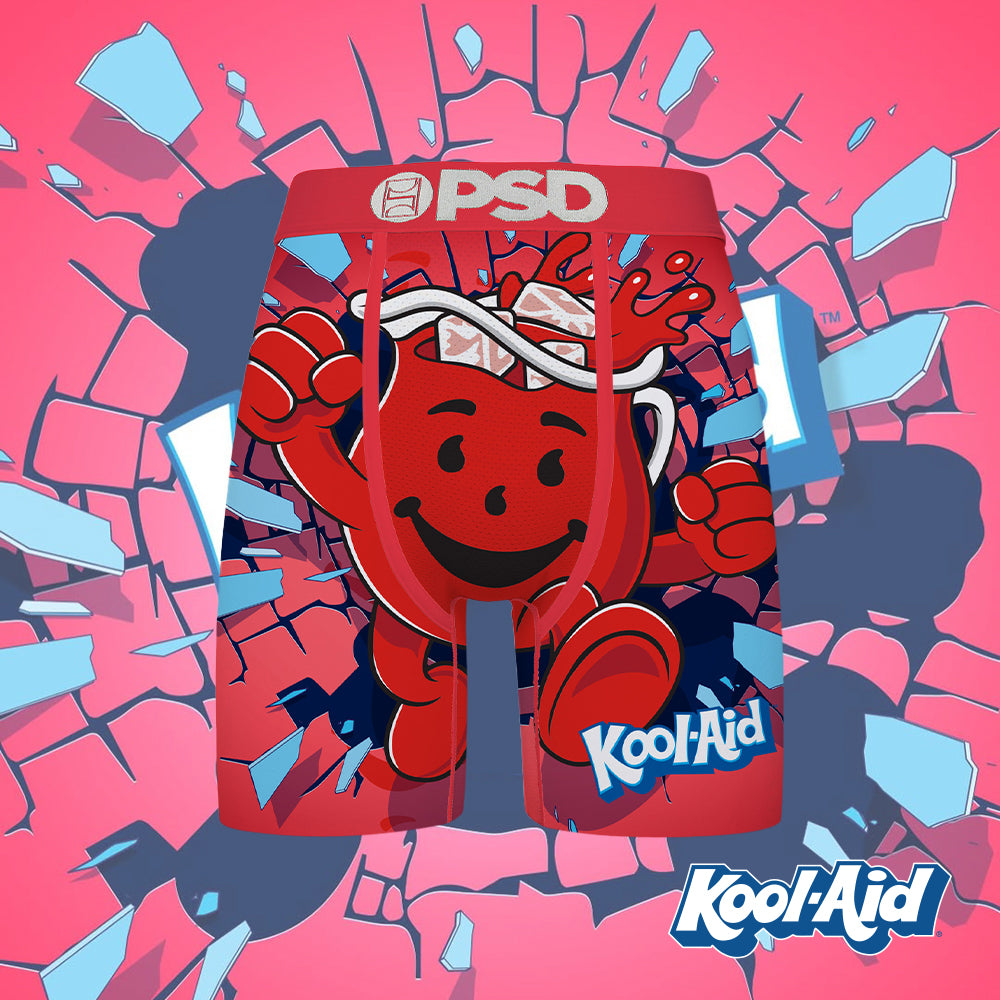 KOOL AID- 平口四角褲-酷愛飲料-紅色
