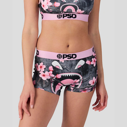 WARFACE- 短版平口褲-粉嫩櫻花-粉色