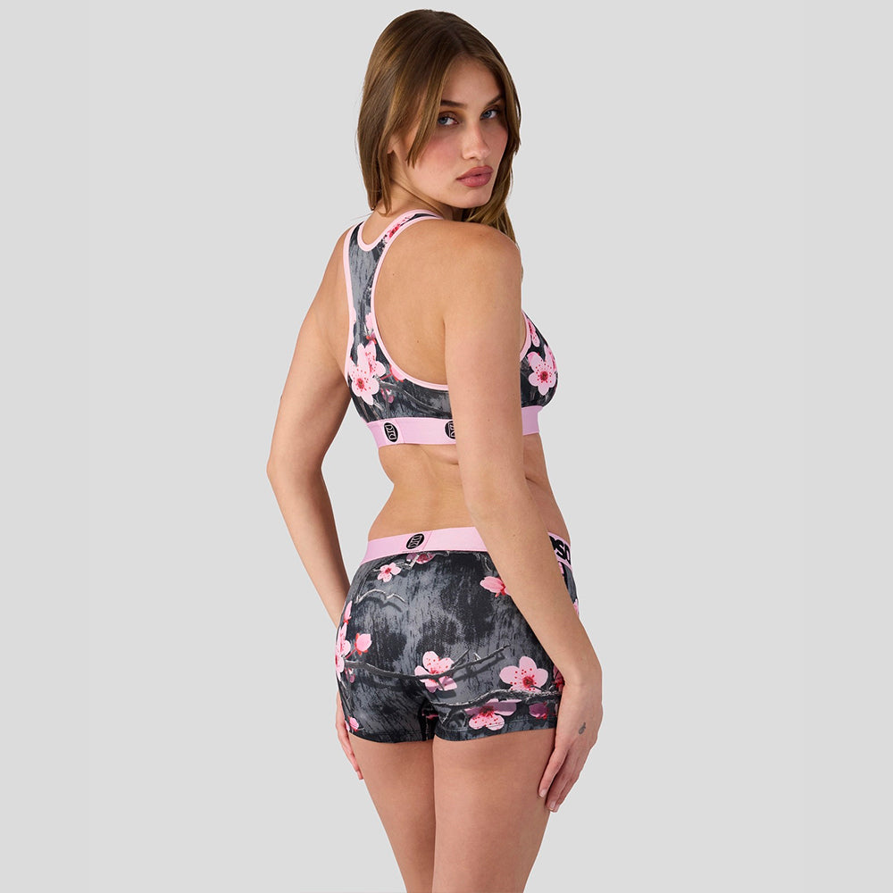 WARFACE- 短版平口褲-粉嫩櫻花-粉色