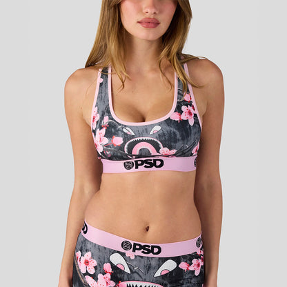 WARFACE- 短版背心-粉嫩櫻花-粉色