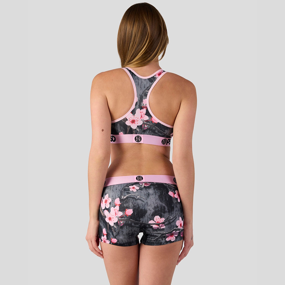 WARFACE- 短版背心-粉嫩櫻花-粉色