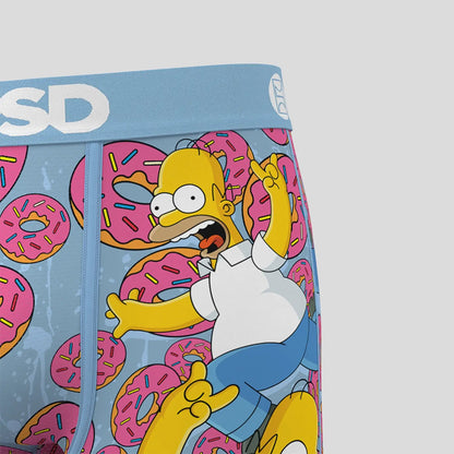 THE SIMPSONS- 平口四角褲 -荷馬的甜甜圈-藍色