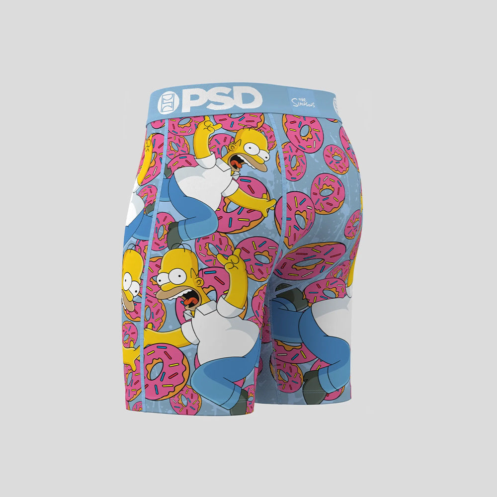 THE SIMPSONS- 平口四角褲 -荷馬的甜甜圈-藍色