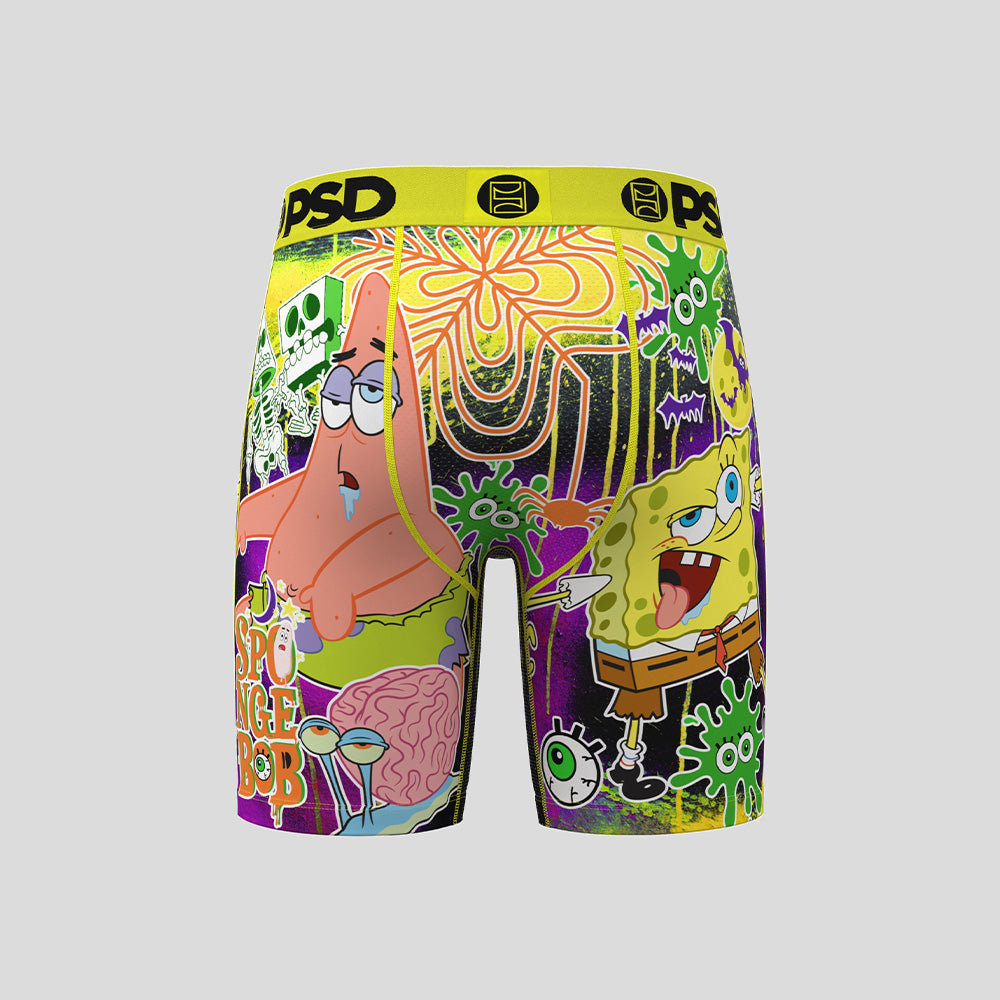 SPONGEBOB- 平口四角褲 -恐怖節-黃色