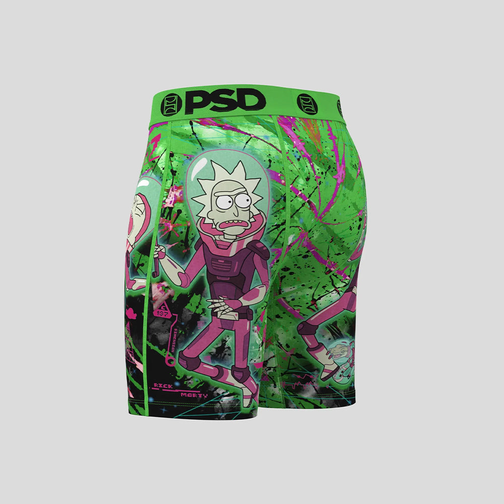 RICK AND MORTY- 平口四角褲 -超驚-綠色