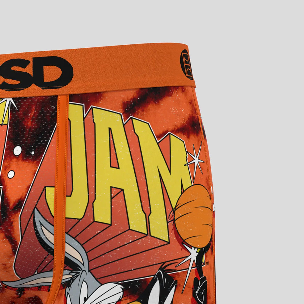 SPACE JAM- 平口四角褲 -團結力量大-橘色