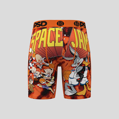 SPACE JAM- 平口四角褲 -團結力量大-橘色