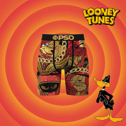 LOONEY TUNES-平口四角褲-風流世界-黑色