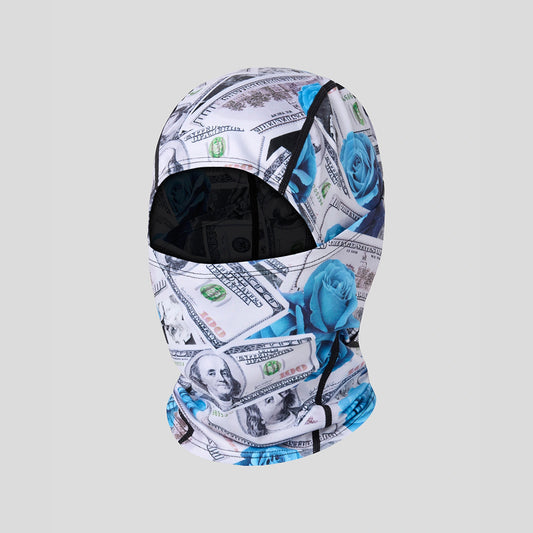FLORAL- Headband-Powder Blue Rose-White