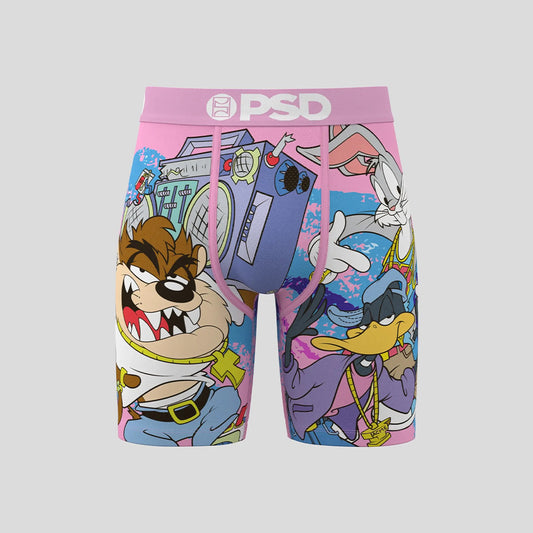 LOONEY TUNES- 平口四角褲-集合囉-粉色