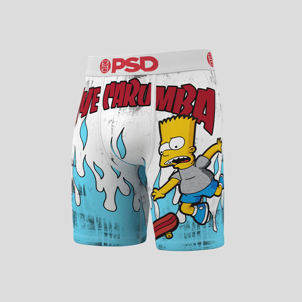 THE SIMPSONS- 平口四角褲-哇塞!-白色