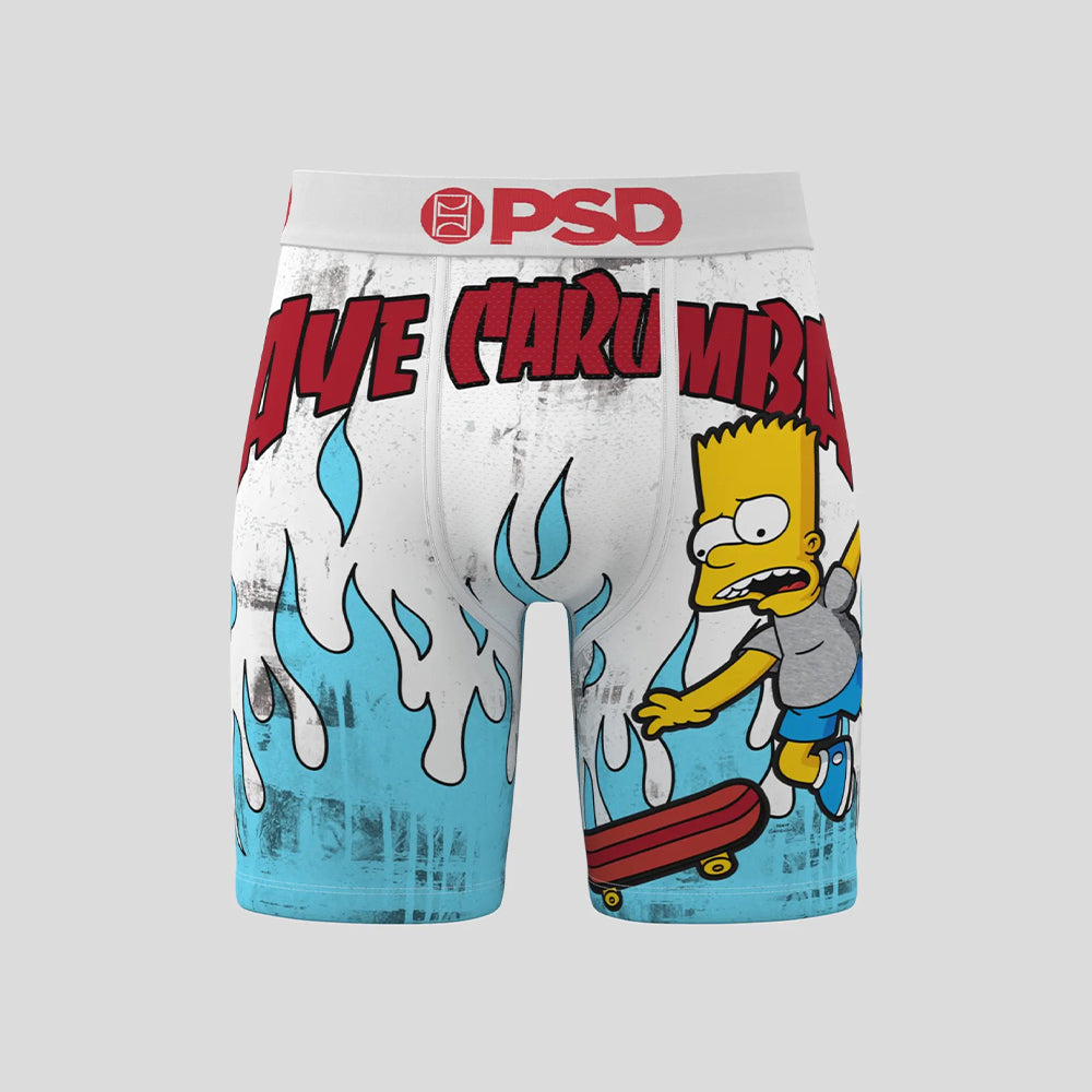 THE SIMPSONS- 平口四角褲-哇塞!-白色