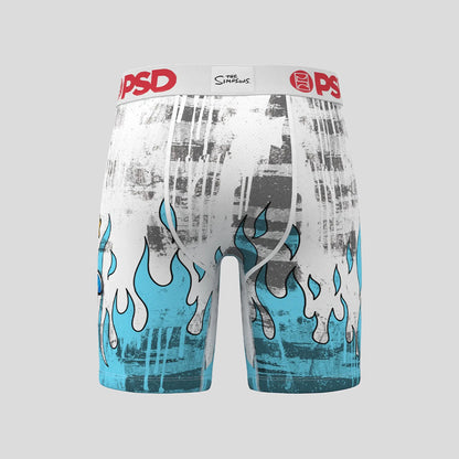 THE SIMPSONS- 平口四角褲-哇塞!-白色