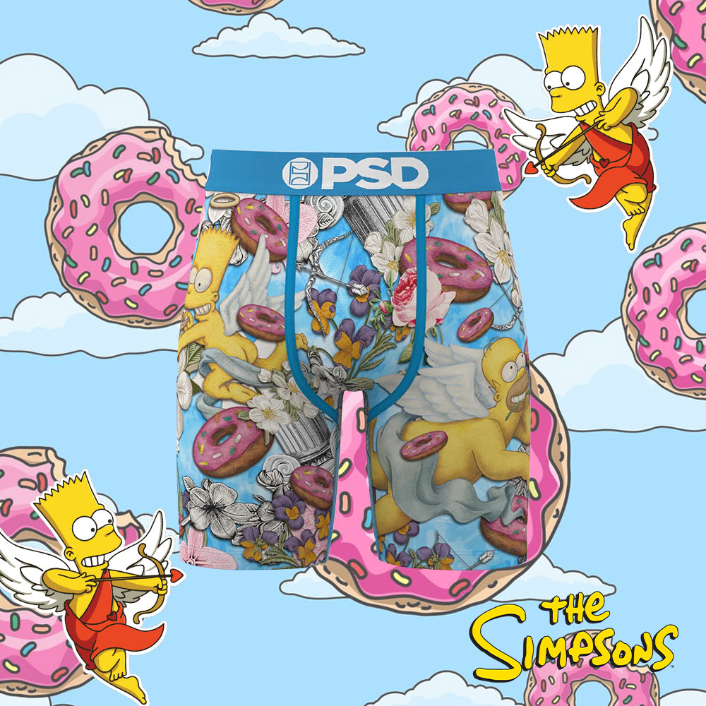 THE SIMPSONS- 平口四角褲-愛神丘比森-藍色