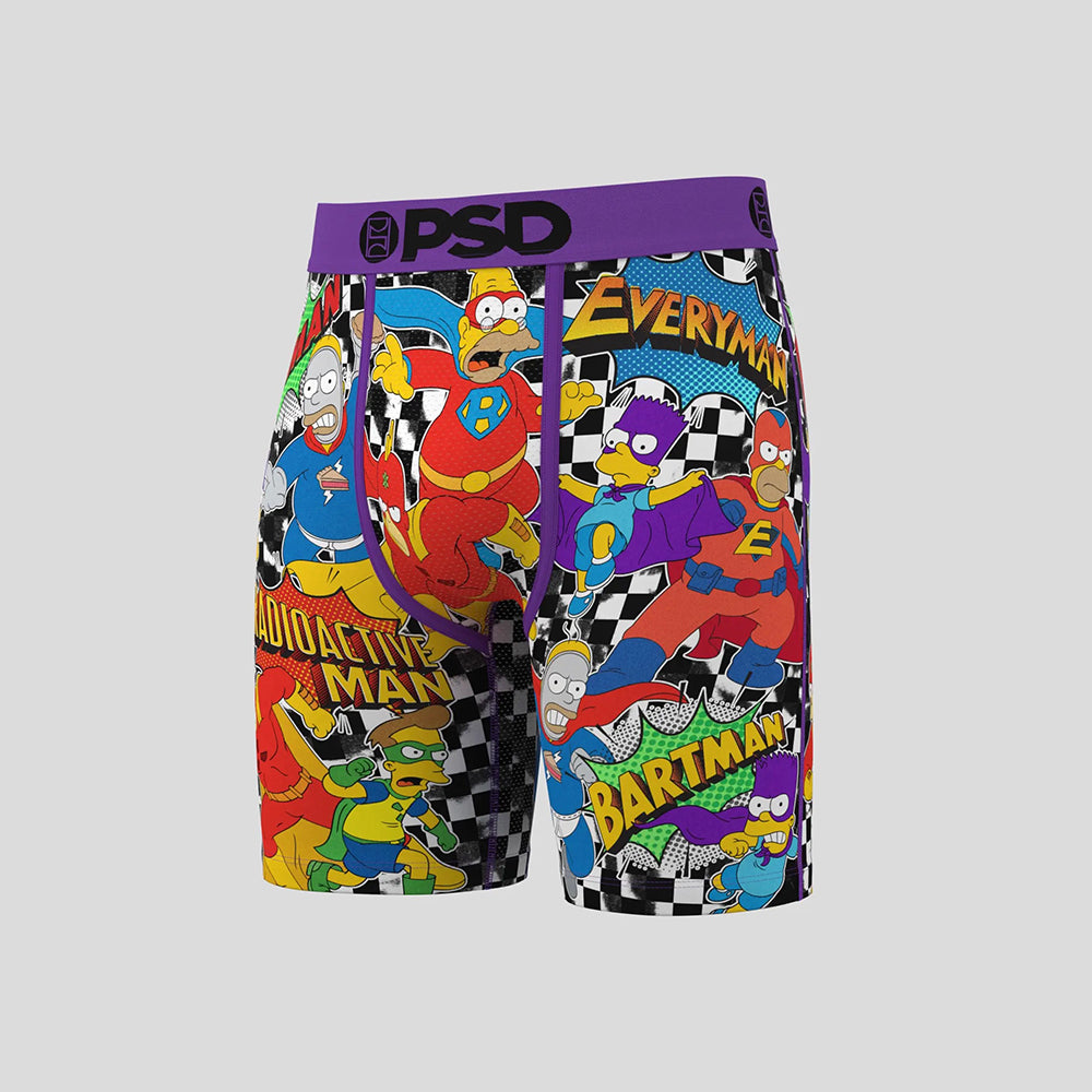 THE SIMPSONS- 平口四角褲-霸子戰隊-紫色