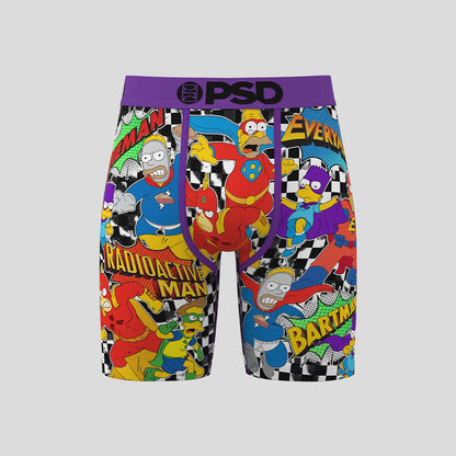THE SIMPSONS- 平口四角褲-霸子戰隊-紫色