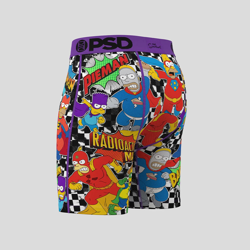 THE SIMPSONS- 平口四角褲-霸子戰隊-紫色