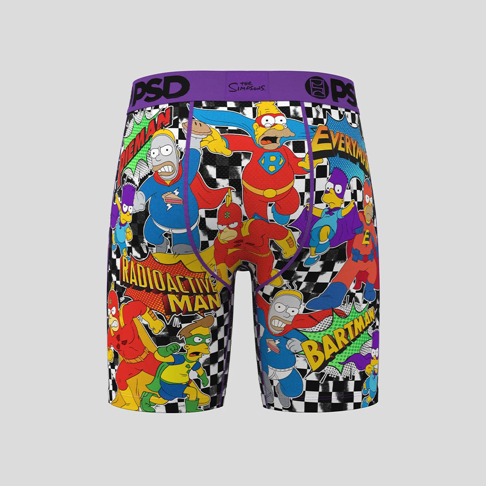 THE SIMPSONS- 平口四角褲-霸子戰隊-紫色