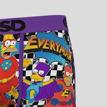 THE SIMPSONS- 平口四角褲-霸子戰隊-紫色