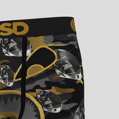 WARFACE- 平口四角褲-黑金傳說-黑色