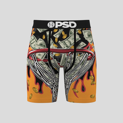 MONEY- 平口四角褲-現金流-黑色