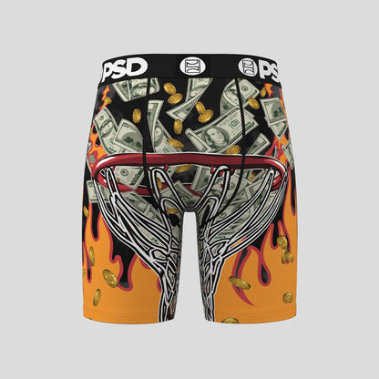 MONEY- 平口四角褲-現金流-黑色