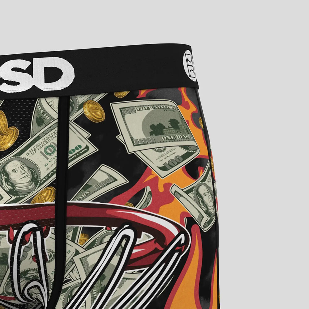 MONEY- 平口四角褲-現金流-黑色