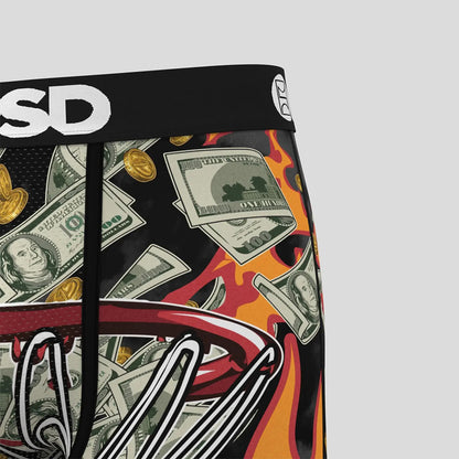 MONEY- 平口四角褲-現金流-黑色