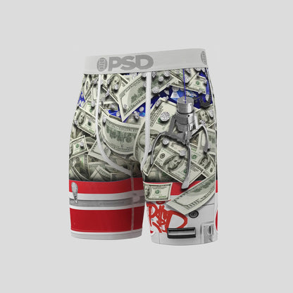 MONEY- 平口四角褲-現金一把抓-白色