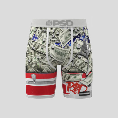 MONEY- 平口四角褲-現金一把抓-白色