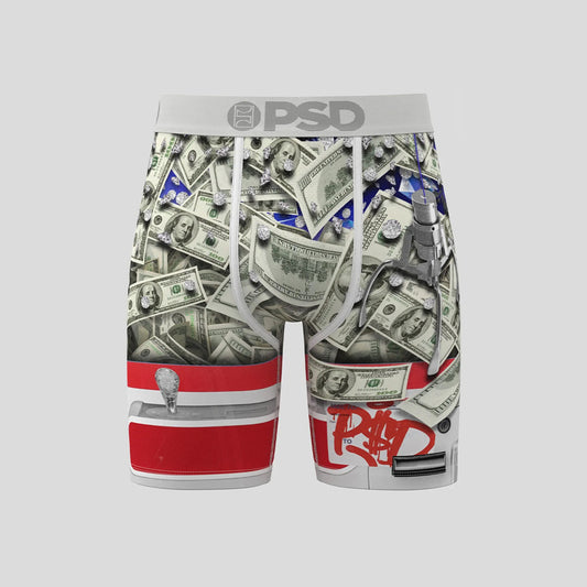 MONEY- 平口四角褲-現金一把抓-白色