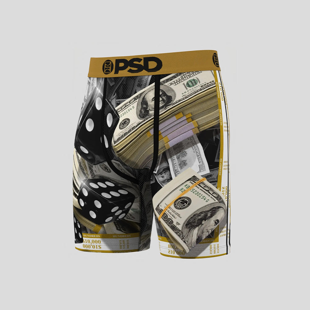 3件組- 平口四角褲-金錢與玫瑰-粉色