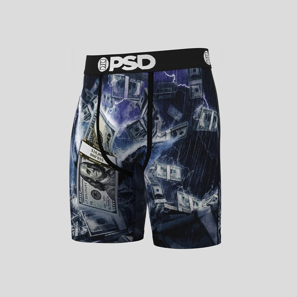 MONEY- 平口四角褲-呼風喚雨-黑色