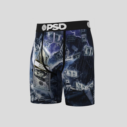 MONEY- 平口四角褲-呼風喚雨-黑色