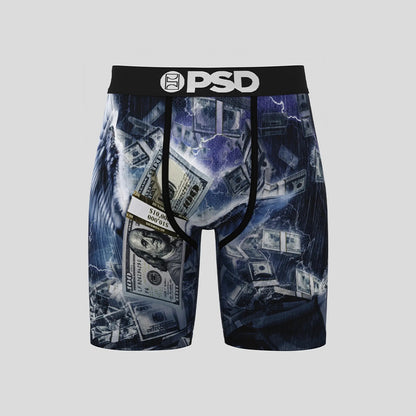 MONEY- 平口四角褲-呼風喚雨-黑色