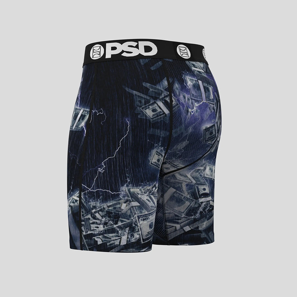 MONEY- 平口四角褲-呼風喚雨-黑色