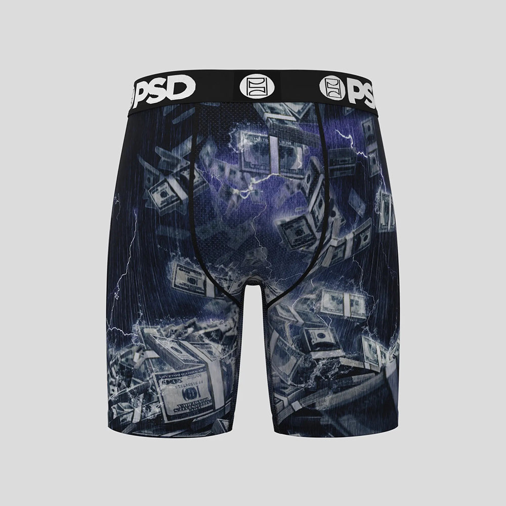 MONEY- 平口四角褲-呼風喚雨-黑色