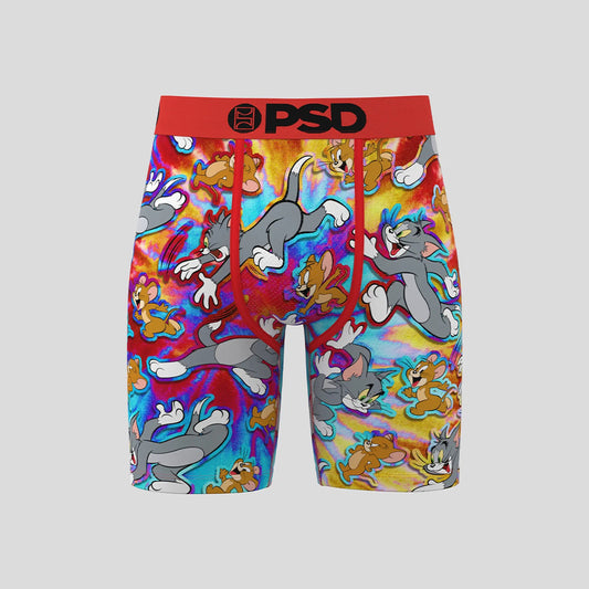 TOM AND JERRY- 平口四角褲-來抓我呀-紅色