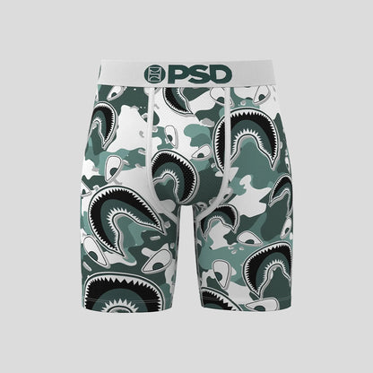 WARFACE- 平口四角褲-自由鯊魚-綠色