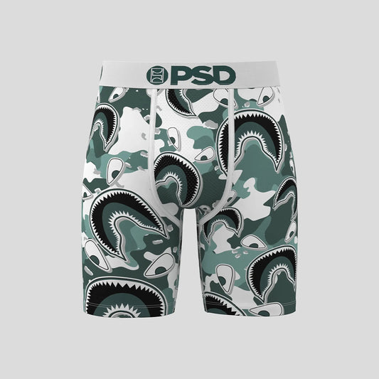 WARFACE- 平口四角褲-自由鯊魚-綠色