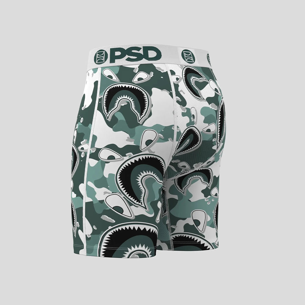 WARFACE- 平口四角褲-自由鯊魚-綠色