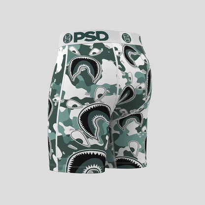 WARFACE- 平口四角褲-自由鯊魚-綠色