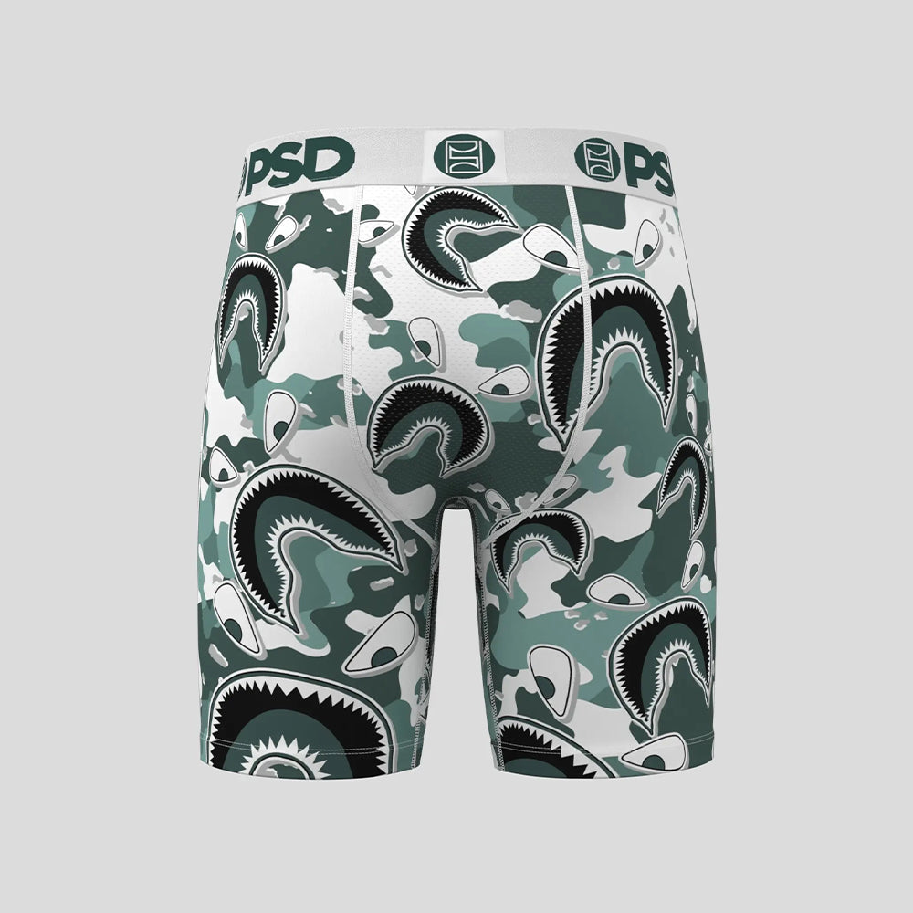 WARFACE- 平口四角褲-自由鯊魚-綠色