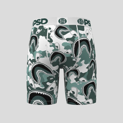 WARFACE- 平口四角褲-自由鯊魚-綠色