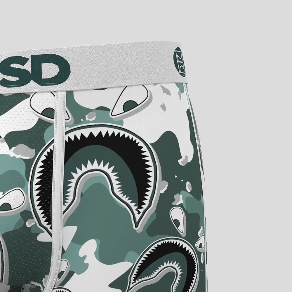 WARFACE- 平口四角褲-自由鯊魚-綠色