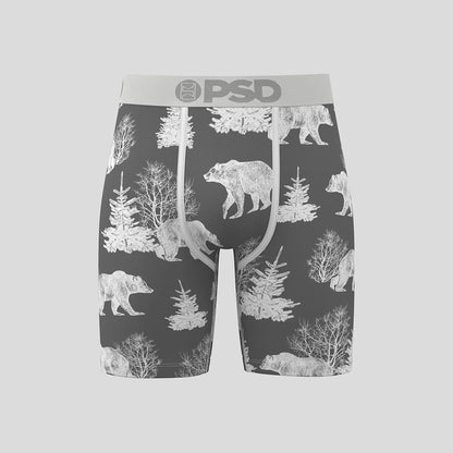 ANIMAL- 平口四角褲-CHILL 熊-白色