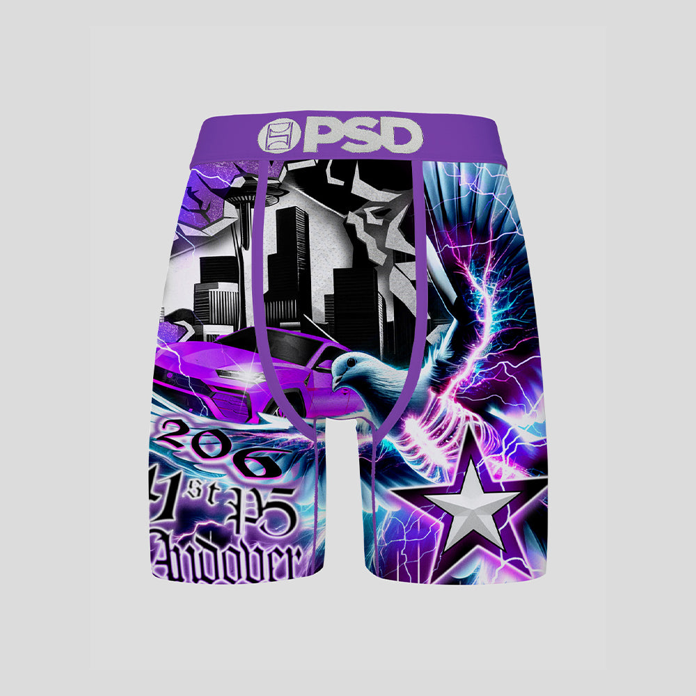 PAOLO - Boxer Briefs (Cool Fit) - Paisley Pattern - Blue