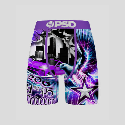PAOLO - Boxer Briefs (Cool Fit) - Paisley Pattern - Blue
