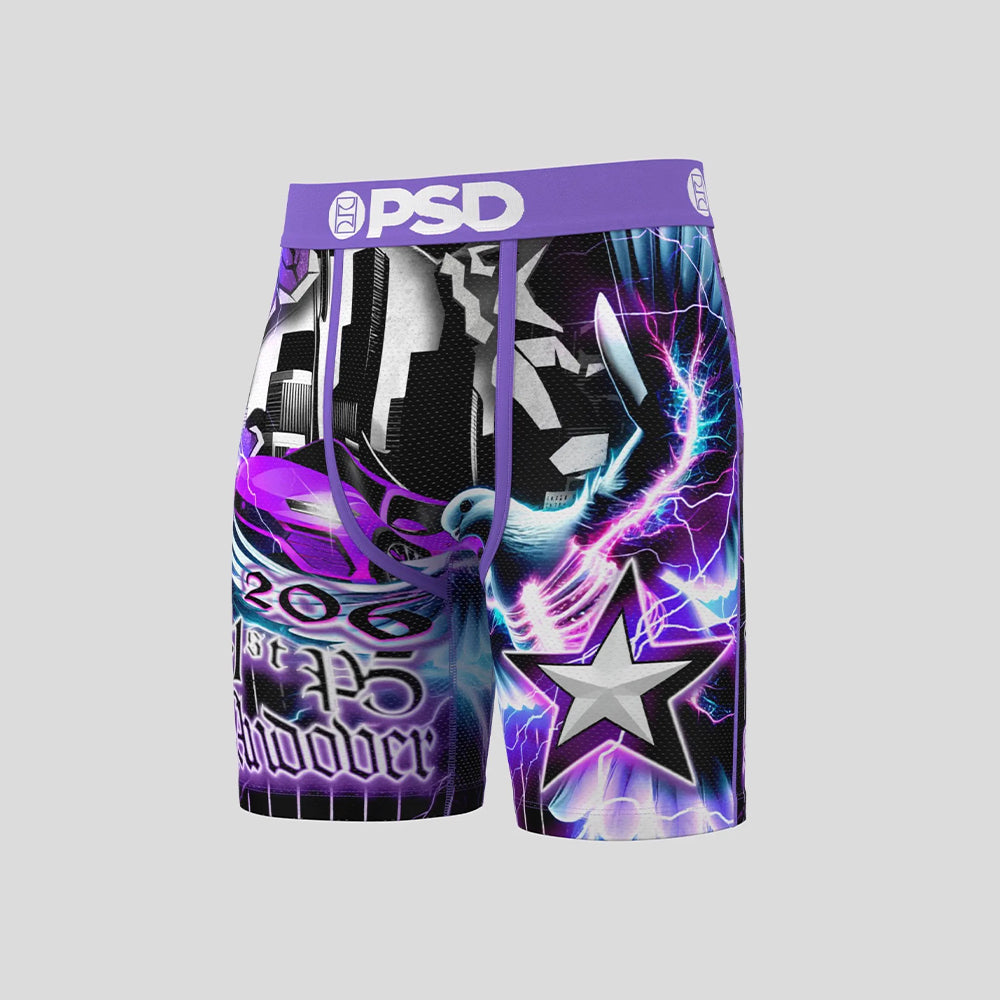 PAOLO - Boxer Briefs (Cool Fit) - Paisley Pattern - Blue